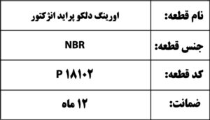 اورینگ دلکو پراید انژکتور